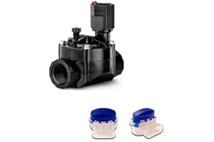 RIEGOPRO SU TIENDA DE RIEGO RIEGOPRO Electroválvula de riego 100-HV Rain Bird 1" 9v para programadores a Pilas + 2 Conectores estancos RIEGOPRO para aislar Las Conexiones