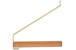 anaan Coordinate Diseño Perchero Pared Madera Latón Colgador Individual para Abrigos Gancho Pared Pasillo Moderno Decorativo nordico 22cm (Haya)