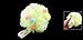 Light Green Nylon Mesh Hole Bath Ball Body Wash Scrubber Shower Pouf