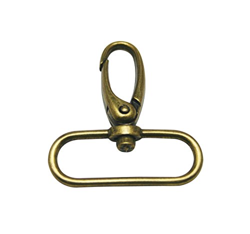 GenericBronze 1.5in Oval Lobster Clasp (Pack of 15), Connector for Handbag Purse Straps, Tie-Downs, Dog Leash & Outdoor Activities