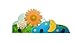 Childrens room clothes pegs "Sun, moon & the little lamb"