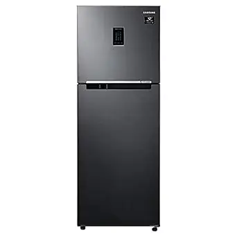 Samsung 314 L 3 Star Inverter Frost Free Double Door Refrigerator (RT34A4533BX/HL, Luxe Black)