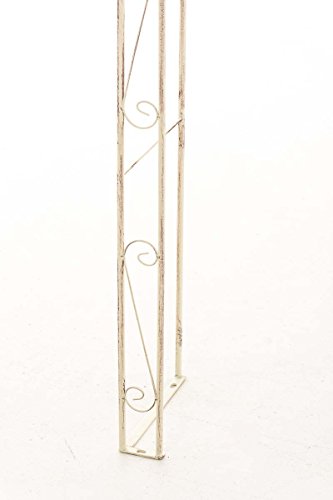 CLP Metall-Rosenbogen ANNA, Eisen pulverbeschichtet, Höhe 246 cm, Maße ca. 140 x 25 cm antik-creme - 7