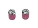 Graphics and More Zebra Print - Tire Rim Wheel Valve Stem Caps - Motorcycle Bike Bicycle - Pink RS.3607.00