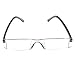 Produktbild Trendige Lesebrille Nerd Brille Lesehilfe Sehhilfe Modern Design Randlos +1.0 bis 3.5