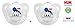 NUK 2x DONALD DUCK HEAD FASHION ANATOMICAL SILICONE Pacifiers Soothers Dummies 18-36m+