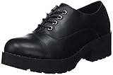  COOLWAY Choco, Zapatos de Cordones Oxford para Mujer, Negro (Blk 000), 39 EU