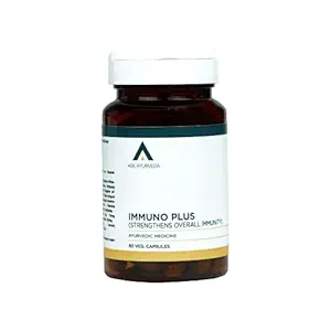 Age Ayurveda Immuno Plus 60 Vegetable Capsules | Immunity Booster for Elders, Adults & Kids. Helps Fight Fever Cold Cough Anaemia hypertension | Blend of 7 immunity boosting herbs such as Ashwagandha, Shatavari ( Pack of 1)