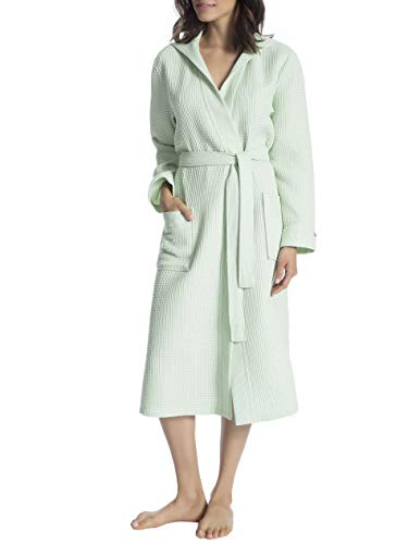 Preisvergleich Produktbild Taubert Thalasso Piqué Bademantel mit Kapuze, Länge 120cm Damen