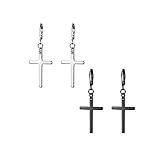 aro cruz invertida Pendientes realmente hermosos! Cómodo, bonito y elegante. Con estos pendientes realmente te verás genial. Perfecto tanto para hombres como para mujeres.