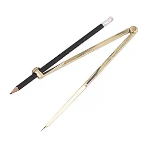 Liftomarine ? Pencil Compass Brass 8-inch(20.32 cm) for Marine Navigation Geometry Set Woodworking Drafting Drawing Tool Math Compass Circle Drawing Tool Students Architect