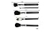 MAC 12 pcs Professional Cosmetic Makeup Brushes Set with Pu Leather Cover
