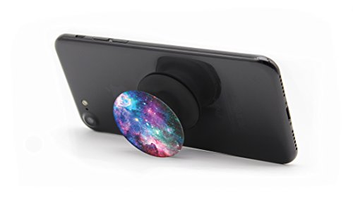 SmartHolder – praktische Handy-Halterung Griff Ständer für Smartphones & Tablets & e-Reader | universeller Halter für mobile Geräte | 2 in 1 Set: mit GRATIS SmartClip (Nebula) - 2