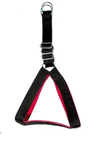 Tame Love Export Quality Adjustable Chest Belt Harness for Heavy Dog (Black Color - 1.50 Inch)