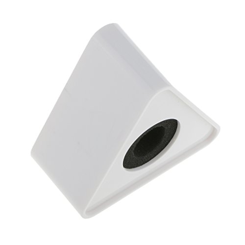 ABS Injection Molding Triangular Microphone Station Logo -Weiss