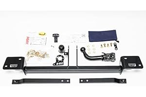 AUTO-HAK Gancio di traino completo estraibile orizzontale compatibile con Fiat Punto/Grande 199 3/5-porte 03.2006-07.2011 + universale kit elettrico 7 poli