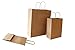 Produktbild Papiertragetaschen mit Kordelhenkel "BRAUN / AVANA" 100 g/m² (32 + 13 x 41 cm, 50 Stück)