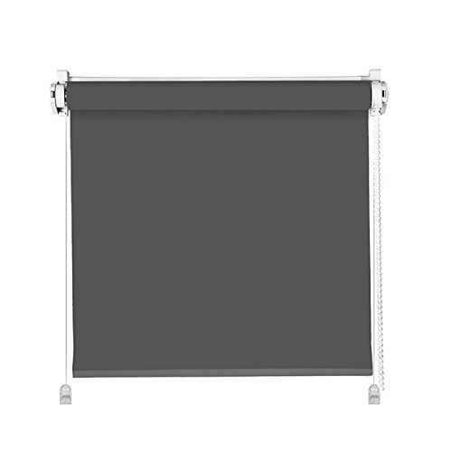 THERMOROLLO Verdunkelungsrollo Klemmifx ohne Bohren Klemmrollo Easyfix Fenster 90 x 150 cm anthrazit