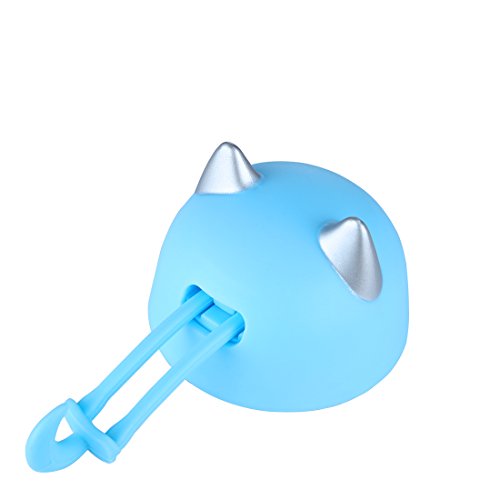 beyonda fmsb60239 Kätzchen Isolier Flasche Trinkflasche, niedlich Katze Edelstahl Kaffee Thermos Flasche Reisebecher mit Griff, im Freien heiße Milch Wasser Vakuum Cup für Kinder Baby- blau - 4