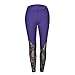 Produktbild YEZIJIANG Große Größe Yoga Hosen Damen Sommer Sport Stretch Slim Fit High Waist Skinny Elastic Pants Trousers Jogging Elegant Sexy Leggings Spitze Pants Frauen Mädchen Patchwork Sport Hosen S-5XL