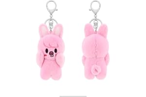 NEVSTOP 10 cm Stray Kids Llavero de peluche MAGNET serie "ATE" SKZoo Llavero lindo llavero colgante para los fans