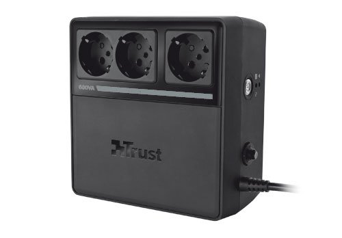 Trust 600VA UPS With Standard Power Outlets 18162 Computing Accessories: Other schwarz - 4