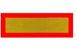 STICKERSLAB GHIRARDI StickersLab - ECE 70.01 Pannelli RIFRANGENTI per RIMORCHIO Kit da 2 Pezzi in Classe 3 (Alluminio)