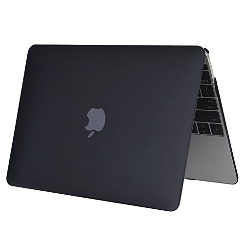 STONG Matte Gummierte Harte Schutzhülle für Macbook Air 13“ Hülle Cover Schale Schutz Hülle Tasche Silicon Case Shell Hard Plastik mattiert SchutzTasche + tpu Tastatur-Schutzfolie (Schwarz) - 3