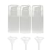 Produktbild Baoblaze 3x Leere Airless Pumpspender, Cremespender, Lotion- und Gelspender Pumpflaschen 30ml nachfüllbar (mit Trichter)
