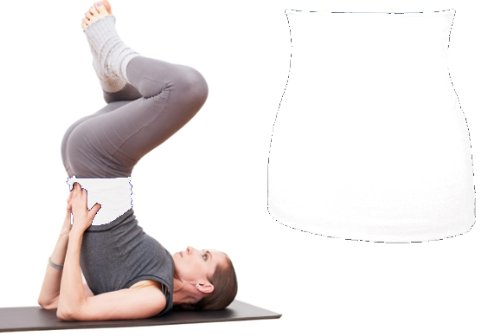 Preisvergleich Produktbild Joga Bekleidung - Shirtverlängerer für Damen / Herren / Kinder Baumwolle Shirt weiß uni Mann XL