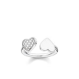 Thomas Sabo Damen-Ring Glam & Soul 925 Sterling Silber Zirkonia weiß Gr. 54 (17.2) TR2082-051-14-54