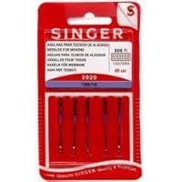 Singer universal Aguja 2020 100/16 Aguja, metal, plata, 7 x 0,03 x 4 cm, 5 unidades de medida