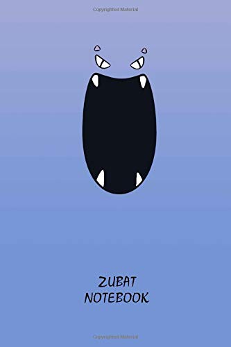 Zubat Notebook: Anime Notebooks, Motivation, Inspiring, Journal, Pokemon