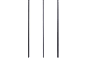 Healvian 3 Pièces Bâtons D'agitation En Graphite Tige D'agitation En Graphite Tiges D'agitation En Graphite D'agitation Bâtons D'agitation En Graphite Pour Fondre Le Moulage Noir