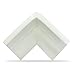 VENKON - 10 Pieces Set of Baby Safety Corner Cushions Table Edge Protection - White Dense Foam - 75 x 75 x 35 mm