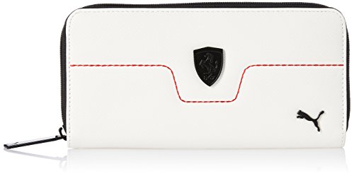 Preisvergleich Produktbild Ferrari Brieftasche Damen lang in weiß mit Reißverschluss und Puma Logo