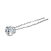 TOOGOO(R) 10 Wedding Prom Silver Crystal Hair Pins Sticks Clips