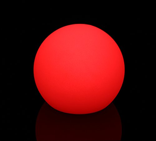 LED Leuchtkugel Gartenkugel kabellos mit Akku 20 cm multicolor RGB mit Farbwechsel und Fernbedienung aufladbar - 5