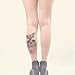 COKOHAPPY Large Temporary Tattoo , Skull Butterfly Rose for Lady Women