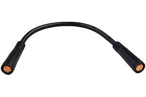 TDCUIZENT Câble d'extension pour vélo électrique BAFANG à 3 broches femelle vers femelle - Connecteur d'accélérateur - Câble étanche pour moteur de vélo électrique - Kit de conversion - Noir - 17 cm