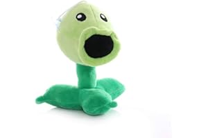 TEXXY Plants vs Zombies Peluche 2 PVZ 16cm, Snapdragon Cattail Peashooter Wall-nut Winter Melon Plush Doll Soft Toy PP Cotton para niños (Peashooter)