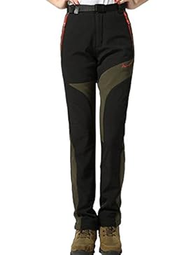 Damen Softshellhose Wasserdichte Wanderhose Trekkinghose Winter Outdoor Funktionshose