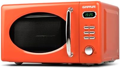 G3 Ferrari G10155 "Sapormio Vintage" Microonde Vintage Combinato Digitale, 1150W, 20 Litri, 8 Programmi, 4 modalità di cottura, Accessori inclusi, Timer 60 min, Arancio