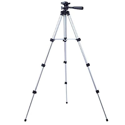 SODIAL TOOGOO(R)3110A Pro Trepied flexible et leger portable Head trois voies pour Canon Nikon Sony Argent avec Noir