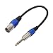 Produktbild DERNON Male XLR to 6.35mm Stereo Jack Cable Active Powered Speaker Lead TRS Balanced Black