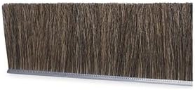 Tanis Brush MB409024 Horse Hair Fill Metal Back Strip, 3/16" Galvanized Backing, Brown Horsehair Bristles, 24" Overall Length, 1" Overall Trim, 0.008" Bristle Diameter