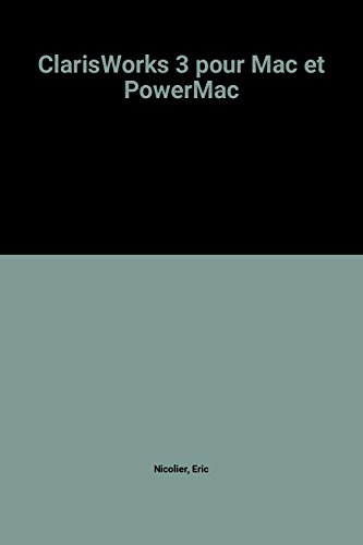 Preisvergleich Produktbild ClarisWorks 3 pour Mac et PowerMac