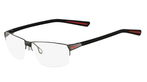 Preisvergleich Produktbild NIKE Brillengestell 8110 060 Dark Gunmetal Red 59MM