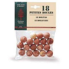 Mondex ced17817–00 Set 18 Stück rot Zedernholz Mottenkugeln – 20 x 14 x 2 cm