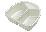 Fácil de limpiar Rotho Babydesign 20006 0100 Top - Palangana con 2 compartimentos, color blanco perlado